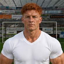 Fußballmanager FußballspielerJannes Schoppenhauer (KI-generiert)