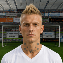 Fußballmanager FußballspielerChristopher Latte (KI-generiert)