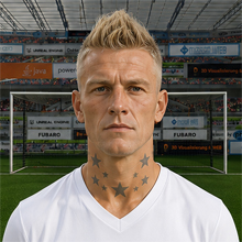 Fußballmanager FußballspielerRex Euring (KI-generiert)