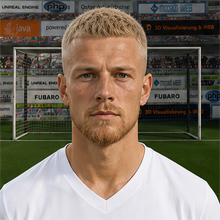 Fußballmanager FußballspielerJohst Hymavathson (KI-generiert)