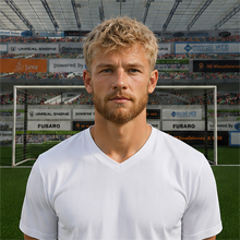 Fußballmanager FußballspielerVitus Grimmedahl (KI-generiert)