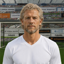 Fußballmanager FußballspielerAron Schafstall (KI-generiert)