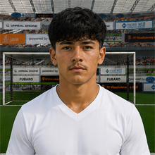 Fußballmanager FußballspielerIan Santiago Lesage (KI-generiert)