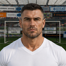 Fußballmanager FußballspielerRafael Tanasković (KI-generiert)