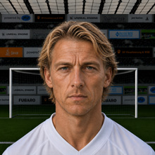 Fußballmanager FußballspielerAmin Köstering (KI-generiert)