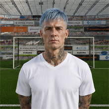 Fußballmanager FußballspielerTony Venckhuß (KI-generiert)