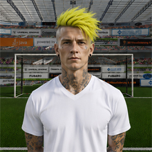 Fußballmanager FußballspielerKonnie Biddinger (KI-generiert)