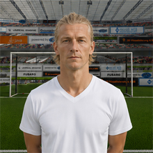 Fußballmanager FußballspielerBalduin Alter (KI-generiert)