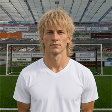 Fußballmanager FußballspielerZacharias Huehn (KI-generiert)