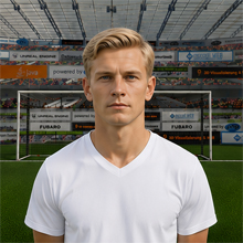 Fußballmanager FußballspielerJanek Schirman (KI-generiert)