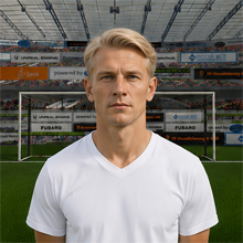 Fußballmanager FußballspielerDamian Schwegmann (KI-generiert)