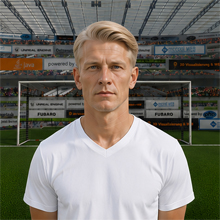 Fußballmanager FußballspielerGary Singleton (KI-generiert)