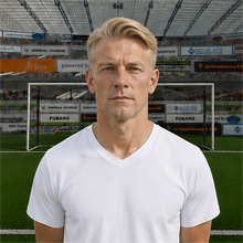Fußballmanager FußballspielerAxel Myrick (KI-generiert)