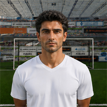 Fußballmanager FußballspielerDemocrito Bartezaghi (KI-generiert)
