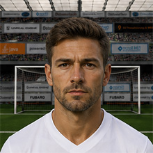 Fußballmanager FußballspielerNathan Pulsar (KI-generiert)