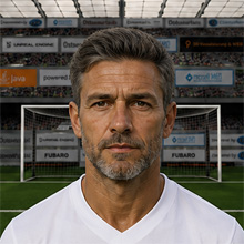 Fußballmanager FußballspielerZwi Azoulay (KI-generiert)