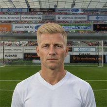 Fußballmanager FußballspielerRüdiger Linder (KI-generiert)