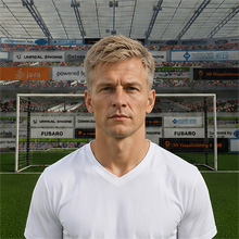 Fußballmanager FußballspielerMick Obermeyer (KI-generiert)
