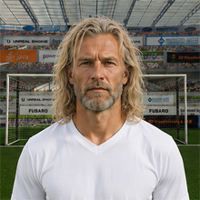 Fußballmanager FußballspielerMenold Kreuz (KI-generiert)