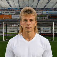 Fußballmanager FußballspielerMarlon French (KI-generiert)