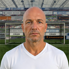 Fußballmanager FußballspielerUgu Trickett (KI-generiert)