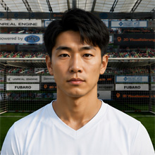 Fußballmanager FußballspielerSatoru Oishi (KI-generiert)