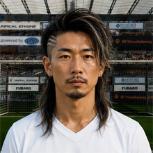 Fußballmanager FußballspielerKawar Nohara (KI-generiert)