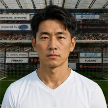 Fußballmanager FußballspielerKogoro Iwashita (KI-generiert)