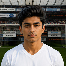 Fußballmanager FußballspielerAnshul Ramachandran (KI-generiert)