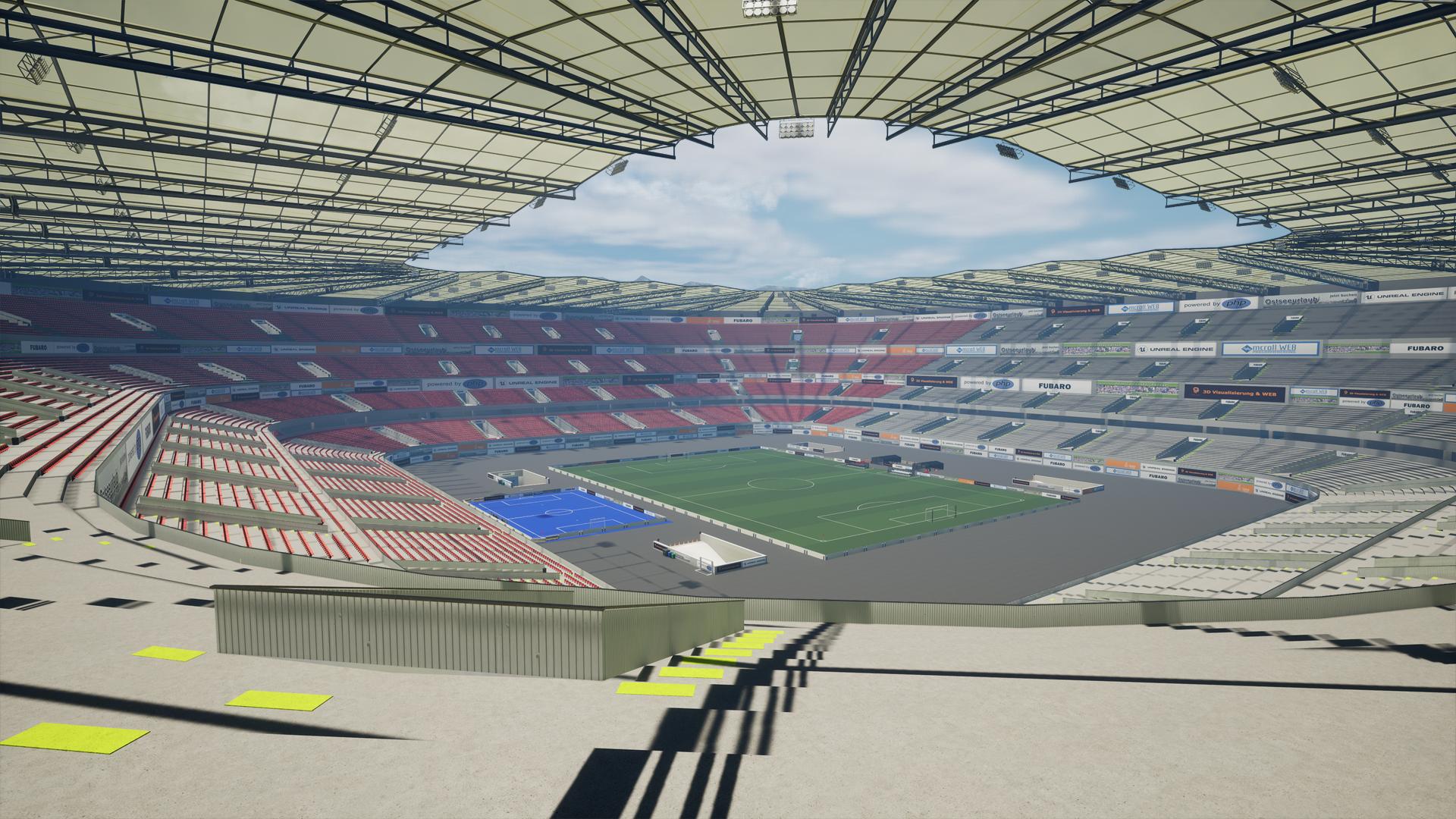 Stadionbild Vollfreiluftturnhalle-Wendland