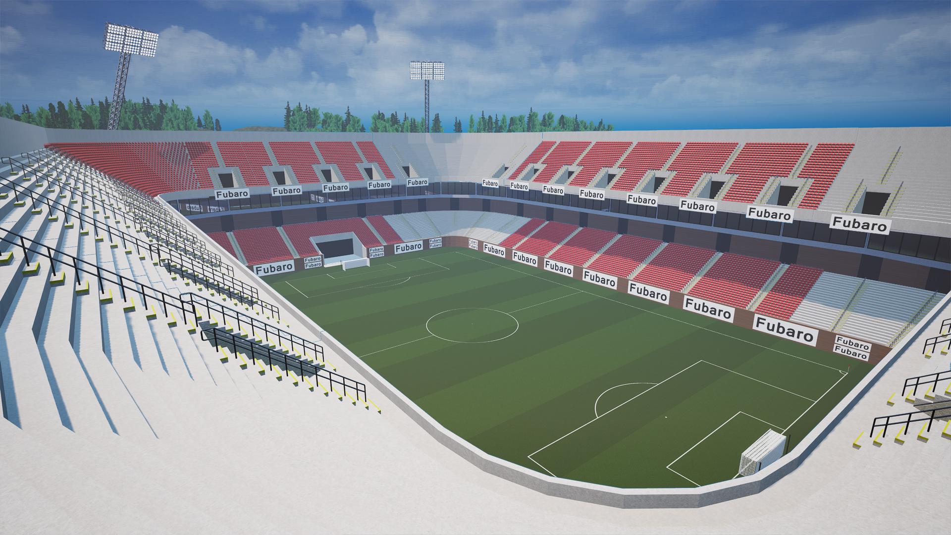 Stadionbild Wasserkurler Eck